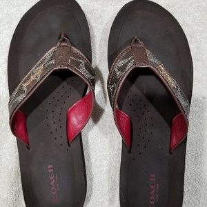 Coach flip flops